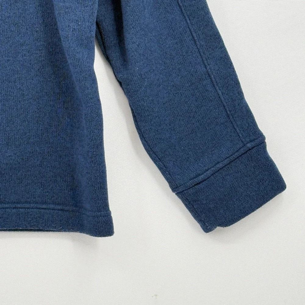 Banana Republic Quarter Zip Pullover Mens Large Blue Polartec Sweater Preppy